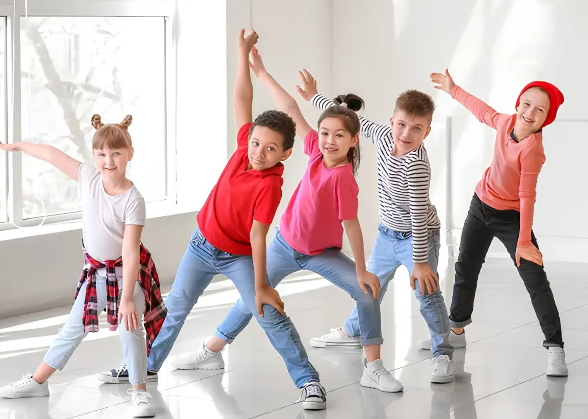 Students learning dance and movement through GrittyTech online classes.