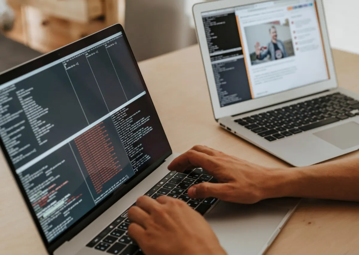 Students building full-stack web applications with GrittyTech.
