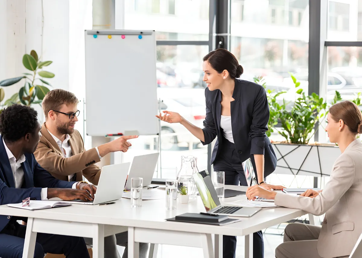 Professionals improving business communication skills with GrittyTech.